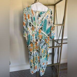 Zara Colorful Abstract Maxi Dress